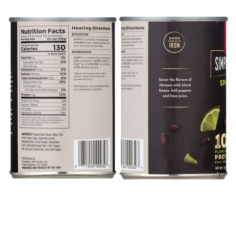 Teasdale Simply Especial Spicy Cuban Black Beans - 15.5 oz