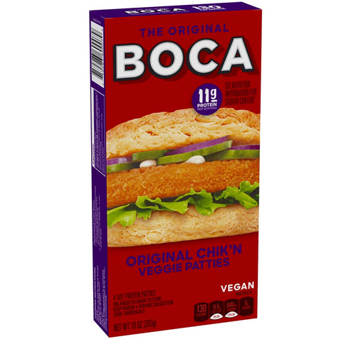 The Original Boca Vegan Original Chik'n Veggie Patties - 4 ct.