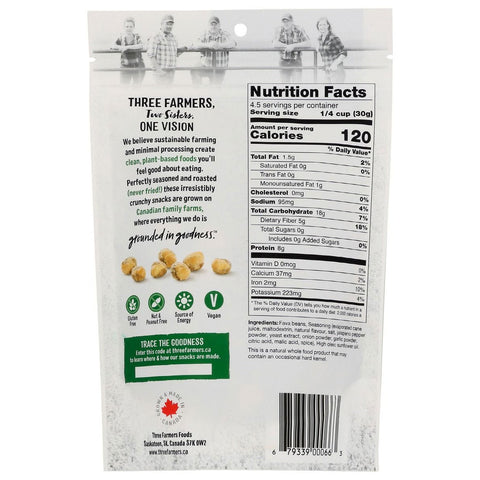 Three Farmers Crunchy Roasted Fava Beans Jalapeño Lime - 5 oz.