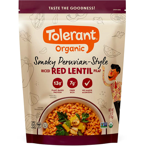 Organic Riced Red Lentil Pilaf Smoky Peruvian-Style