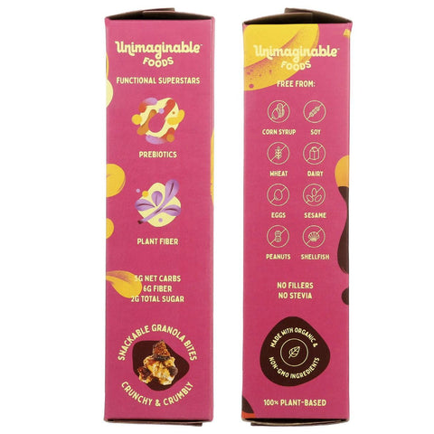 Unimaginable Foods Chickpea Granola Bites Cheerful Cherry - 7 oz.
