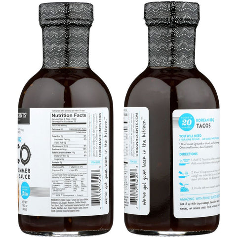 Urban Accents Korean BBQ Taco Simmer Sauce -14.3 oz