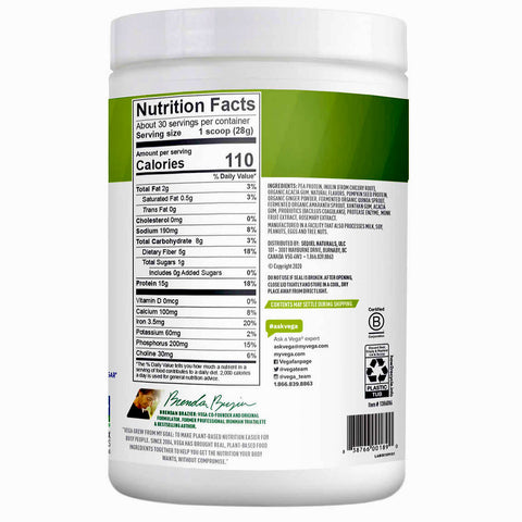 Vega Gut Health Orange Ginger Protein Smoothie Powder - 29.9 oz.