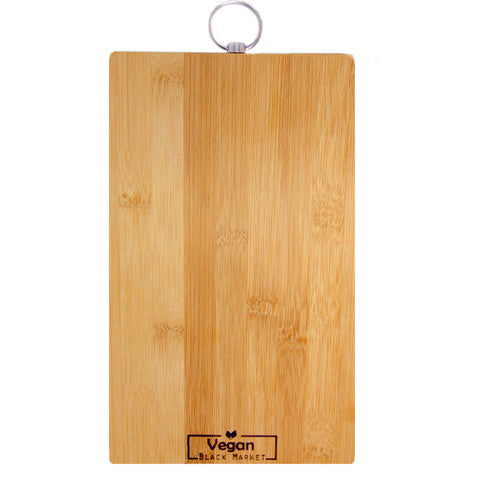 Vegan Black Market Bamboo Cutting Board 10in. x 6in.