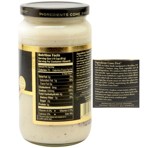 Victoria Fine Foods Vegan Alfredo Sauce - 18 oz.