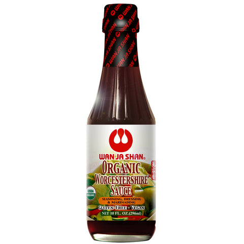 Organic Vegan Worcestershire Sauce - 10 fl oz Wan Ja Shan 