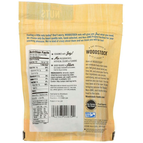 Woodstock Tamari Almonds Non GMO - 7.5 oz.