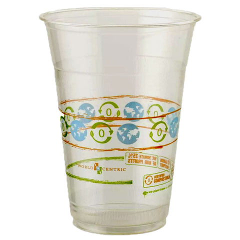 World Centric 16 oz. Clear Disposable Cold Cups- 20 ct. | Vegan Black Market