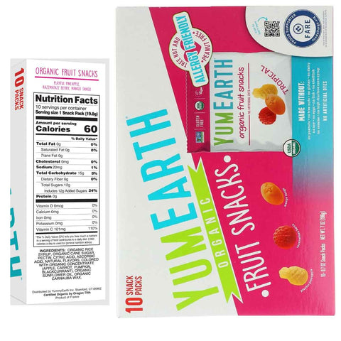 YumEarth Organic Tropical Fruit Snacks - 7 oz.