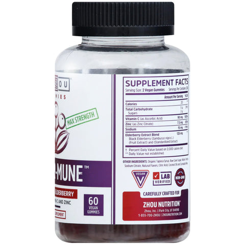 Zhou Elder-Mune Elderberry Gummies 60 ct.