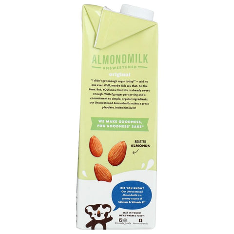 Mooala Plant Based Almondmilk Unsweetened Original , 33.8 fl oz