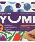 Yumi Bars | Yumi Organic Bar | Yumi snack bars | Yumi strawberry rhubarb bar | Yumi fruit bars | Yumi Bar Organic Blueberry and Purple Carrot - 3.7 oz | Vegan Black Market
