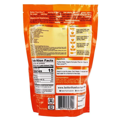 Better Than Rice Organic Konjac Rice Substitute - 14 oz.