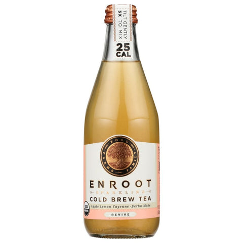 Enroot Tea Sparking Cold Brew Tea Apple Lemon Cayenne Yerba Mate | Enroot | Enroot Tea | Enroot Cold Brew Tea | Enroot Sparkling Cold Brew Tea | Vegan Black Market
