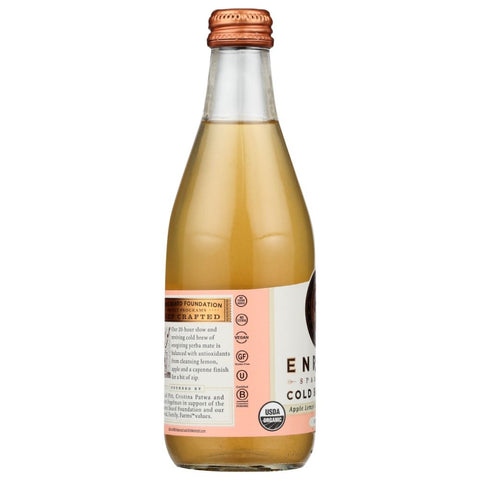Enroot Tea Sparking Cold Brew Tea Apple Lemon Cayenne Yerba Mate - 12 fl oz