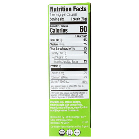 Eat The Change Cosmic Carrot Chews Apple Cinnamon Asteroid - 3.5 oz