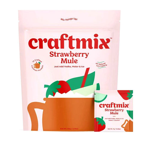 Strawberry Mule Mix - 12 ct. | Craftmix | Craftmix Cocktail Mix | Craft Mix Packets