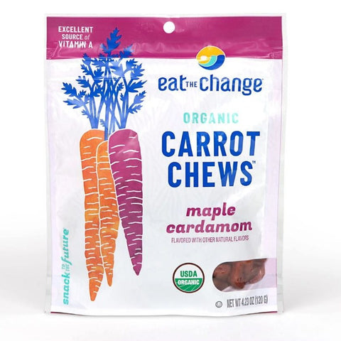 Eat The Change Organic Carrot Chews Maple Cardamom - 4.2 oz | Eat The Change | Vegan Black Market