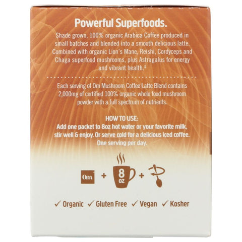 Om Mushroom Coffee Latte Blend - 2.82 oz