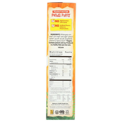 Natures Path Peanut Butter Panda Puffs Cereal - 10.6 oz