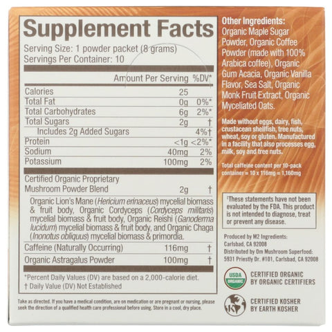Om Mushroom Coffee Latte Blend - 2.82 oz