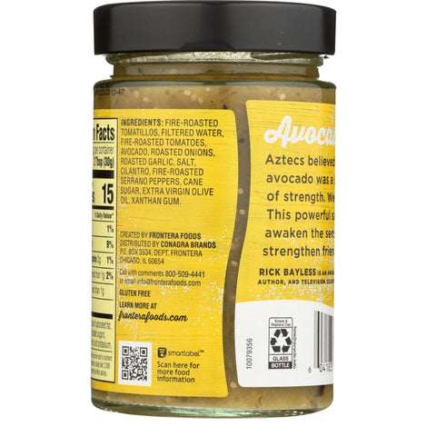 Frontera Avocado Tomatillo Salsa With Roasted Garlic And Serrano Pepper Medium- 12.5 oz.