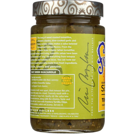 Frontera Gourmet Mexican Roasted Serrano Cilantro Tomatillo Salsa - 16 oz.