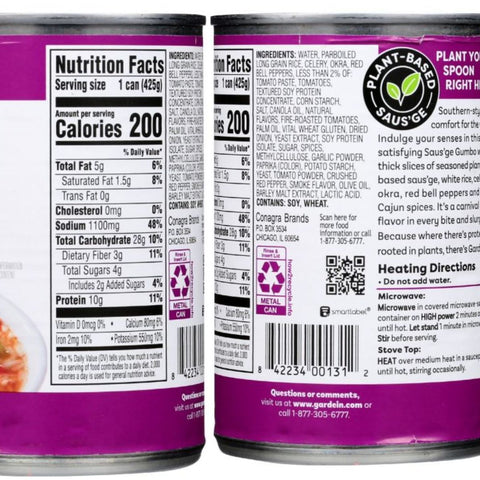 Gardein Soup Plant-Based Saus'ge Gumbo - 15 oz.