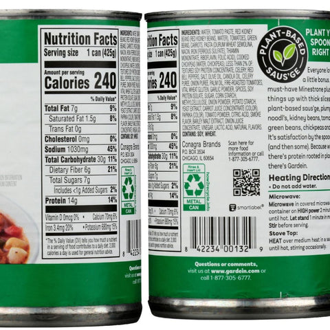 Gardein Soup Plant-Based Minestrone & Saus'ge - 15 oz.