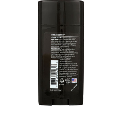 Herban Cowboy Deodorant Dusk - 2.8 oz.