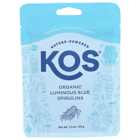 KOS Organic Luminous Blue Spirulina Powder - 1.4 oz