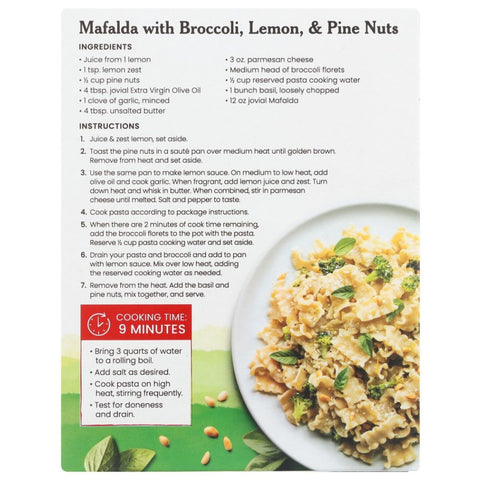 Jovial Gluten Free Mafalda Brown Rice Pasta - 12 oz