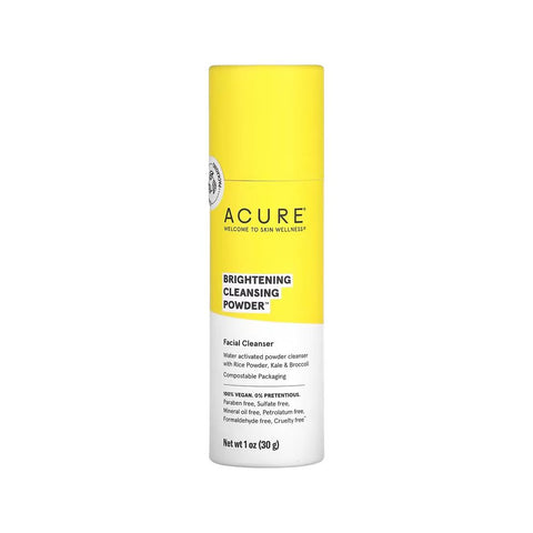 Acure Brightening Cleansing Powder Facial Cleanser - 1 oz  | Acure | Vegan Black Market