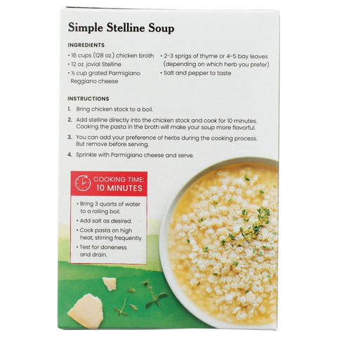 Jovial Gluten Free Stelline Brown Rice Pasta - 12 oz
