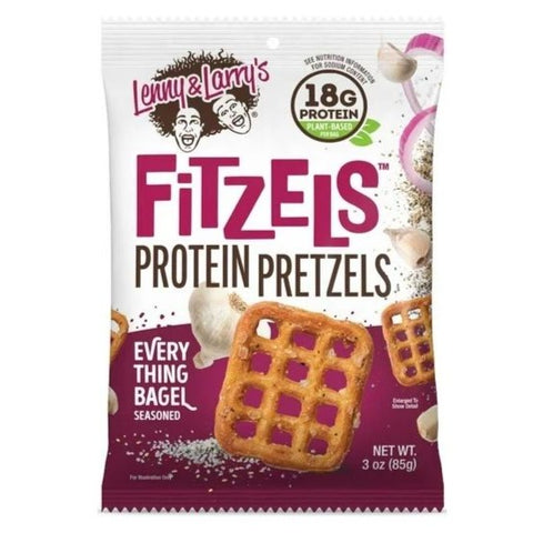 Lenny & Larry's Fitzels Everything Bagel Protein Pretzel - 3 oz | Fitzels | Vegan Black Market