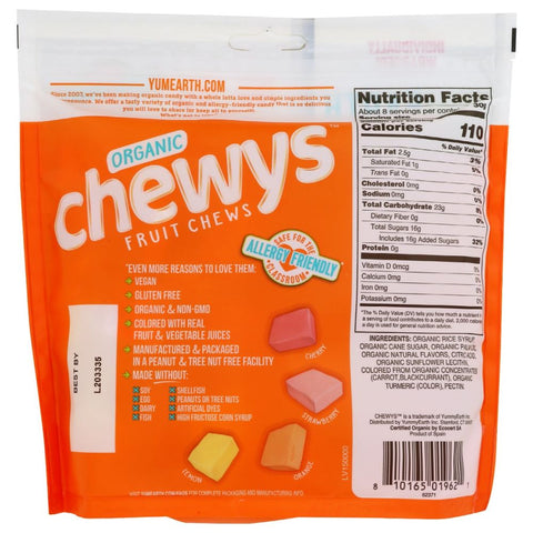 YumEarth Organic Chewys Fruit Chews - 8 oz