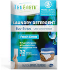 Tru Earth Laundry Detergent Eco Strips Fresh Linen - 32 ea