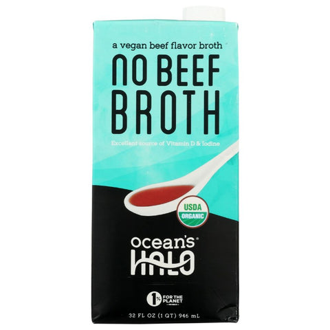 Oceans Halo Vegan No Beef Broth - 32 oz | Vegan Black Market