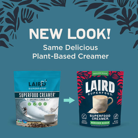 Laird Unsweetened Superfood Creamer Reduced Sugar - 8 oz.