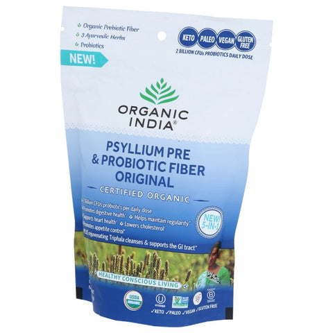 Organic India Psyllium Pre & Probiotic Fiber Original - 10 oz