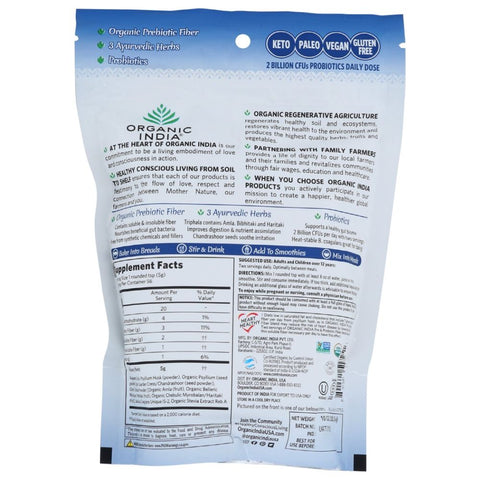 Organic India Psyllium Pre & Probiotic Fiber Original - 10 oz