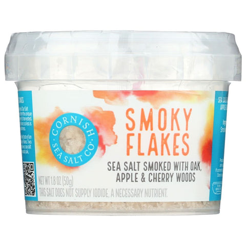 Cornish Sea Salt Co Smoked Flakes Sea Salt - 1.8 oz | Vegan Black Market