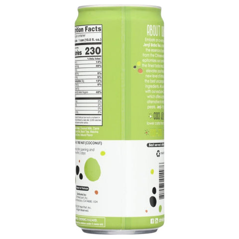 Jenji Pure Boba Tea Matcha Latte - 10.8 fo