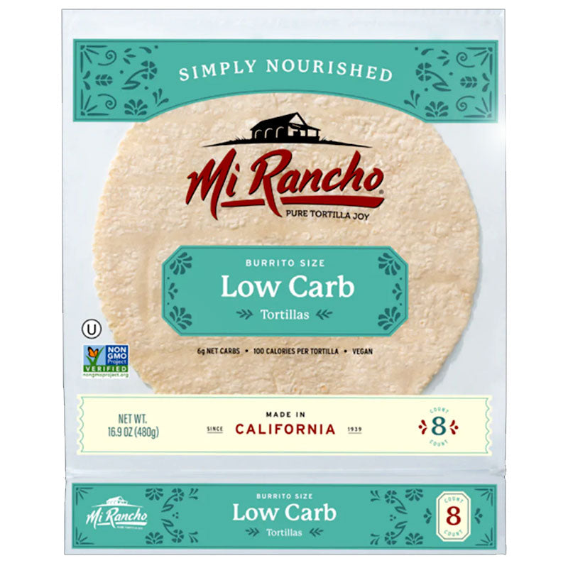 Burrito Size Low Carb Tortillas | Mi Rancho | Non GMO | Vegan – Vegan ...