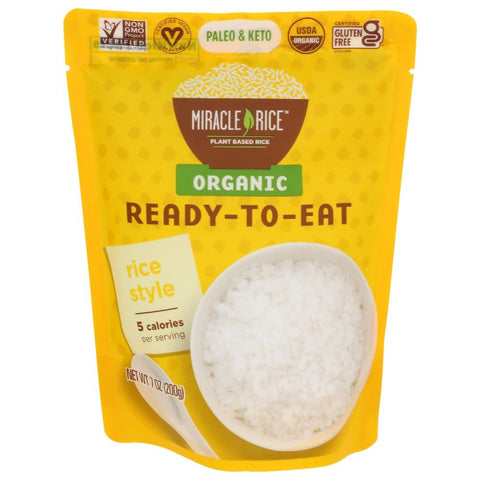 Miracle Noodle Organic Ready To Eat Rice - 7 oz | Vegan Black Market