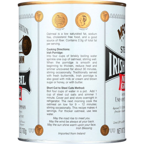 McCann Steel Cut Irish Oatmeal - 28 oz