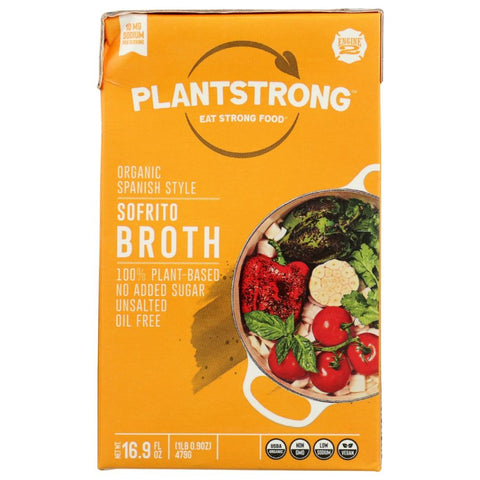 Plantstrong Organic Spanish Sofrito Broth - 16.9 fl oz | Plantstrong | Vegan Black Market