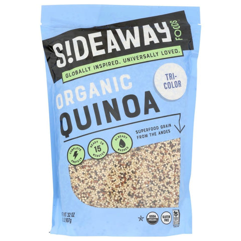 Sideaway Foods Organic Tri Color Quinoa - 32 oz | Vegan Black Market