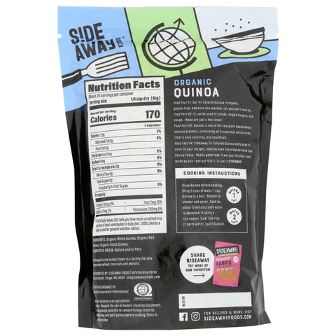 Sideaway Foods Organic Tri Color Quinoa - 32 oz