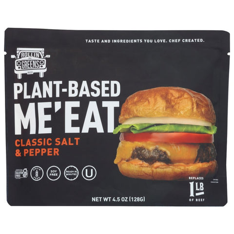 Rollin Greens Plant Based Meeat Classic Salt and Pepper - 4.5 oz
